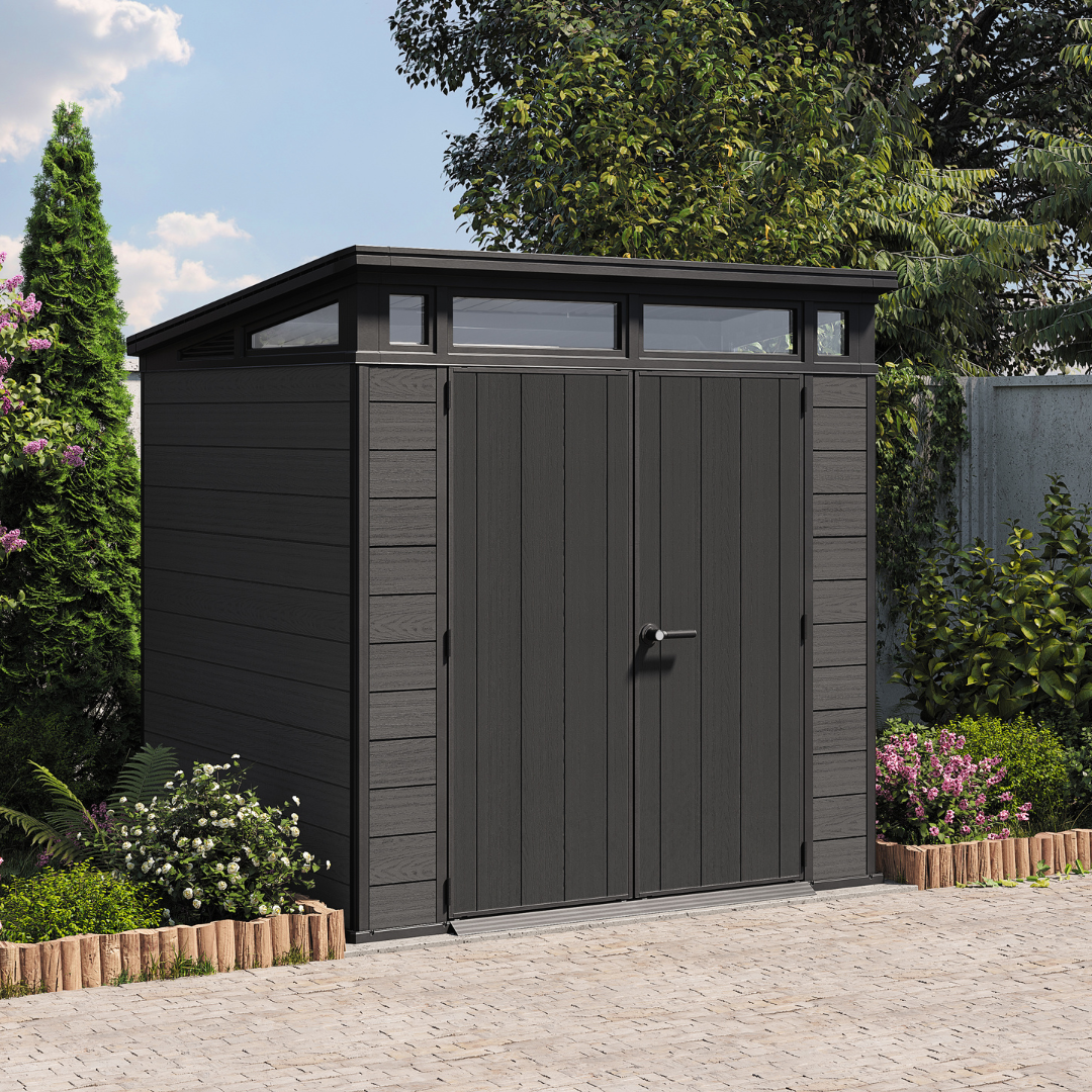 Cortina 7x7ft Premium Outdoor Garden Shed – 2.1m x 2.1m Resin Storage Shed