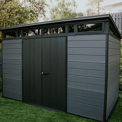 Cortina 11x7ft Premium Outdoor Garden Shed – 3.4m x 2.1m Resin Storage Shed