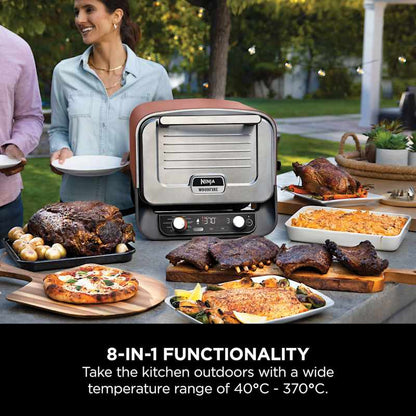 Woodfire Electric Outdoor Oven, Artisan Pizza Maker and BBQ Smoker