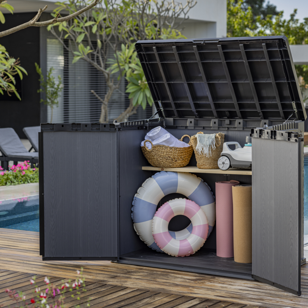 Store It Out Darwin Outdoor Storage Box – Weather-Resistant Garden Storage Unit