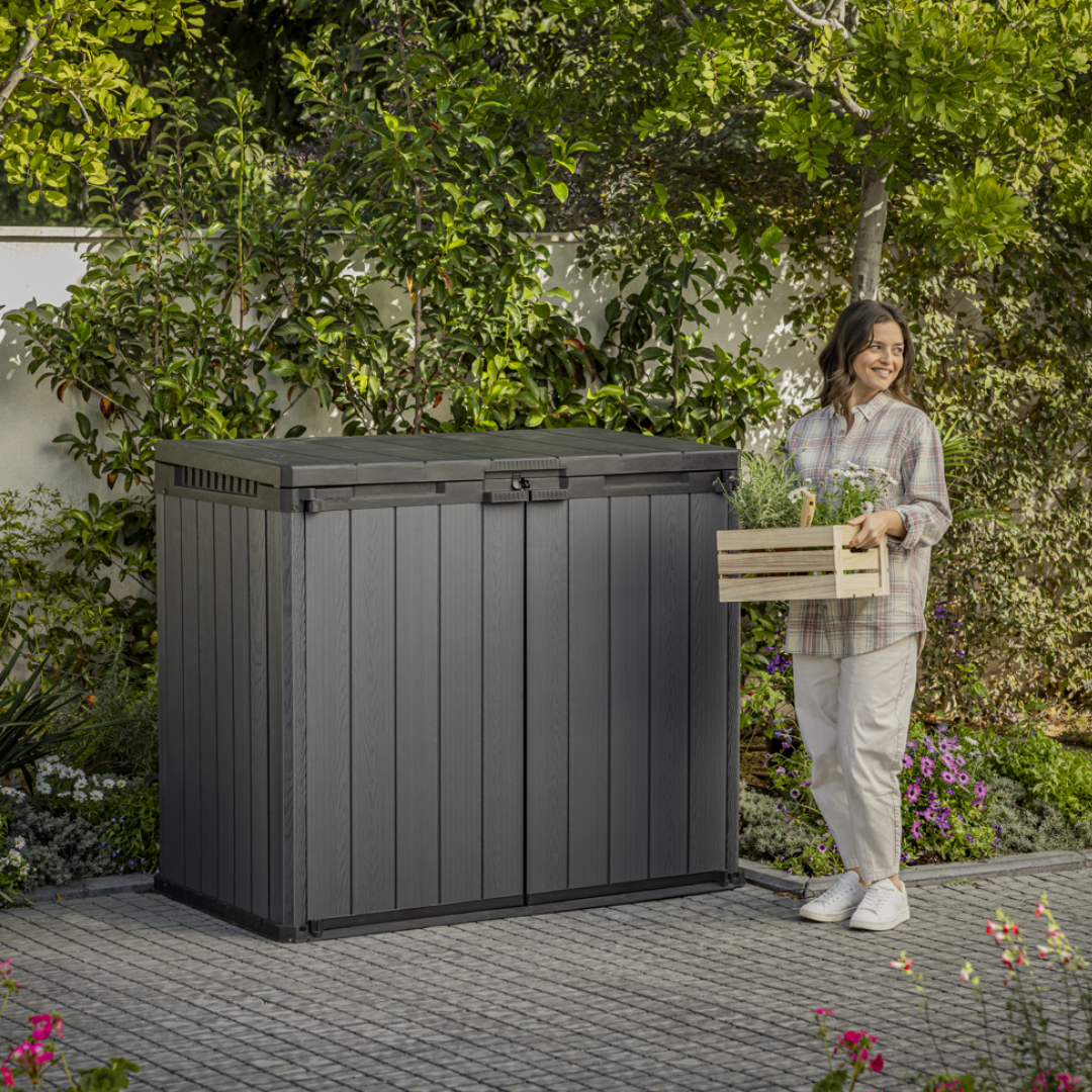 Store It Out Darwin Outdoor Storage Box – Weather-Resistant Garden Storage Unit