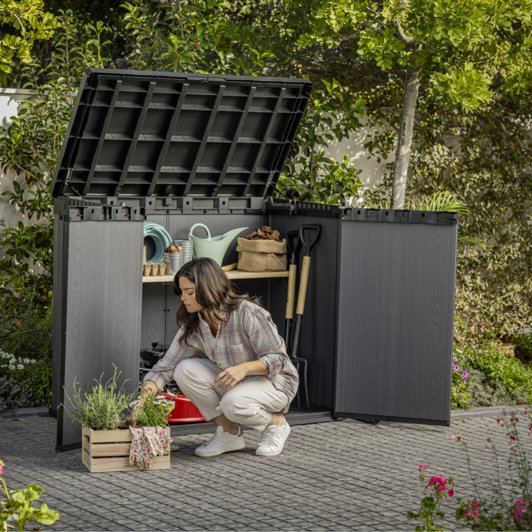 Store It Out Darwin Outdoor Storage Box – Weather-Resistant Garden Storage Unit