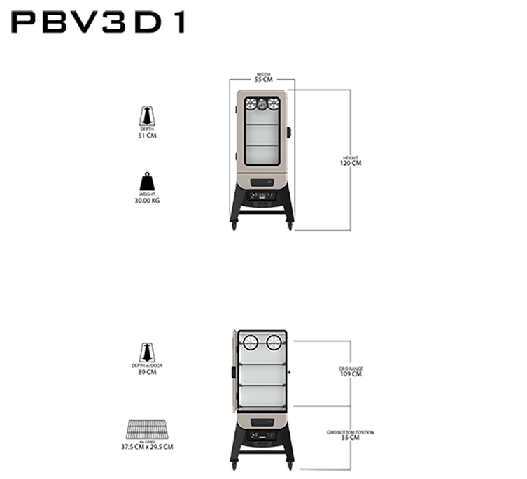 Pro-Series 3 Digital Electric Vertical Smoker